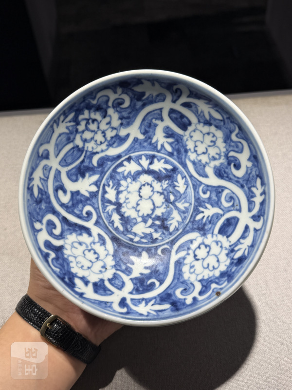明正德 青花缠枝花卉孔明碗 - 图9